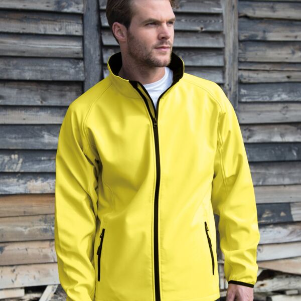 Men's Printable Softshell Jacket with Recycled Inner Fleece Thumbnail