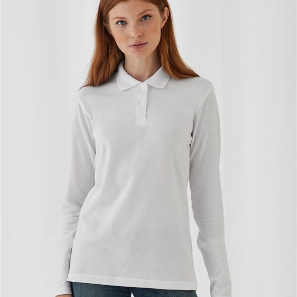 ID.001 Women's Long Sleeve Polo Thumbnail